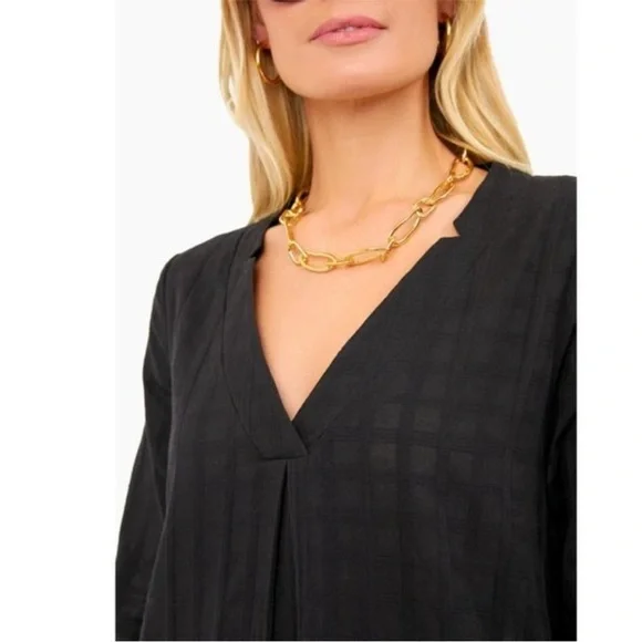 Pomander Place Black Carolina Caftan Cover Up Dress size S